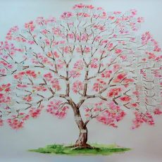 arbre genealogique cousinade aquarelle platane chantal geyer