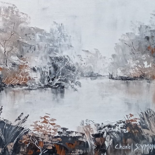 petit matin gris paysage gris paysage hiver chantal szymon chantal szymoniak peinture abstraite peinture a lhuile